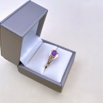 9ct. Solid Gold Amethyst Ring.