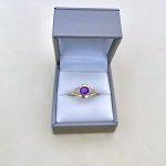 9ct. Solid Gold Amethyst Ring.