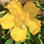 9ct. Gold Opal &amp; Diamond Pendant. NEW STOCK.