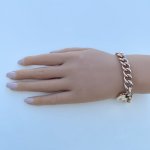 Antique 9ct. Gold Curb Link Bracelet. 7½.  SOLD.