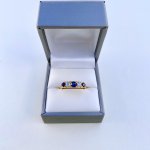 18ct. Gold Sapphire &amp; Diamond Ring. NEW STOCK.