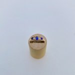 18ct. Gold Sapphire &amp; Diamond Ring. NEW STOCK.