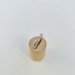 9ct. Gold Scalloped Half Eternity Ring with Diamonds. NEW STOCK.