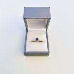 Hallmarked 9ct. Gold Sapphire &amp; Diamond Ring. JUST IN!