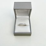 9ct. White Gold Diamond ½ Eternity Style Twist Ring. NEW STOCK.