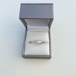 18ct. White Gold Half Eternity Ring / Baguette Diamonds.  NEW STOCK.