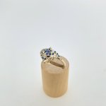Hallmarked 9ct. Gold Panther Ring with Sapphires. NEW IN STOCK.