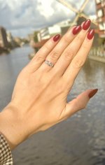 18ct. Gold &amp; Platinum 3-Stone Diamond Ring. 