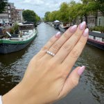 18ct. &amp; Platinum 4-stone Diamond Ring. NEW IN STOCK.