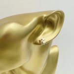 9ct. Gold Shamrock Stud Earrings. NEW IN STOCK.