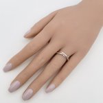 Vintage 9ct. Gold Trinity / Russian Wedding Band. NEW IN STOCK.