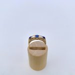Hallmarked 18ct. Sapphire &amp; Diamond Ring. NEW IN STOCK.