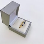 Hallmarked 18ct. Sapphire &amp; Diamond Ring. NEW IN STOCK.