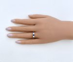 Hallmarked 18ct. Sapphire &amp; Diamond Ring. NEW IN STOCK.