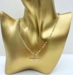 Hallmarked 9ct. Gold Chain with T-Bar.  NEW STOCK. SOLD.