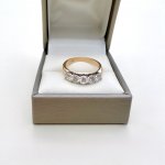 14ct. Yellow Gold 5-Stone Diamond Ring. NEW STOCK.