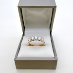 14ct. Yellow Gold 5-Stone Diamond Ring. NEW STOCK.