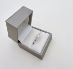 18ct. White Gold Diamond Ring set with Round &amp; Baguette Diamonds. NEW STOCK. 