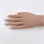 18ct. White Gold Diamond Ring set with Round &amp; Baguette Diamonds. NEW STOCK. 