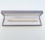 Hallmarked 9ct. Yellow &amp; White Gold &#039;X&#039; Design Bracelet.  NEW STOCK.