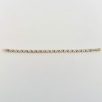 Hallmarked 9ct. Yellow &amp; White Gold &#039;X&#039; Design Bracelet.  NEW STOCK.