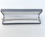 Sterling Silver Curb Link (Cuban Link) Chain Bracelet. NEW STOCK.