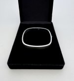 Sterling Silver Square Bangle. NEW IN STOCK.