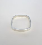 Sterling Silver Square Bangle. NEW IN STOCK.