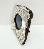 Vintage Silver Photo Frame / Swans. 