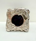 Vintage Silver Photo Frame / Swans. 