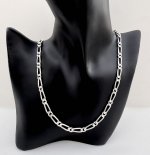 Hallmarked Silver Long Figaro Chain. NEW STOCK.