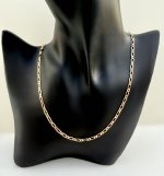9ct. Yellow Gold Figaro Chain Necklace. 18" NEW STOCK