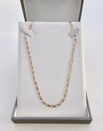 9ct. Yellow Gold Figaro Chain Necklace. 18" NEW STOCK
