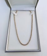 Antique / Victorian 9ct. Gold Belcher Chain 17¼” NEW STOCK.