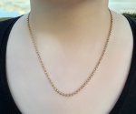 Antique / Victorian 9ct. Gold Belcher Chain 19" NEW STOCK.