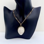 Buddha Head Pendant - Brass setting. NEW IN STOCK.