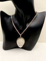 Buddha Head Pendant - Brass setting. NEW IN STOCK.