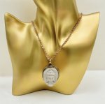 Buddha Head Pendant - Brass setting. NEW IN STOCK.