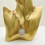 Buddha Head Pendant - Brass setting. NEW IN STOCK.