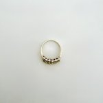 9ct. Gold 5-Stone Yellow Sapphire &amp; Diamond Ring. NEW STOCK.