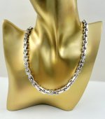 Contemporary Silver Chunky Chain. 19½ NEW STOCK.