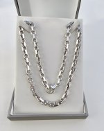 Contemporary Silver Chunky Chain. 19½ NEW STOCK.