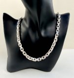 Contemporary Silver Chunky Chain. 19½ NEW STOCK.