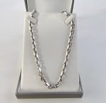 Contemporary Silver Chunky Chain. 19½ NEW STOCK.