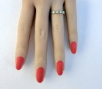 Hallmarked 9ct. Gold Emerald &amp; Diamond Half Eternity Ring. NEW STOCK.