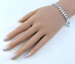Hallmarked Silver Curb / Cuban Link Bracelet. NEW STOCK.