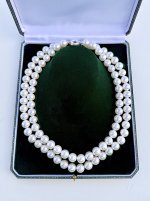 Pearl Necklace 12 mm. Double Row. NEW STOCK.