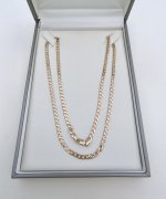 9ct. Yellow Gold 21" Curb Link Chain. JUST IN.