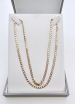 9ct. Yellow Gold 21" Curb Link Chain. JUST IN.