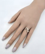 9ct. Gold Ring - Contemporary Abstract Design. JUST IN.